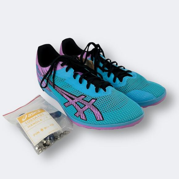 Asics Resurgence XC Track & Field Shoes Mens Size 11.5 Aquarium Blue Purple - Picture 2 of 10